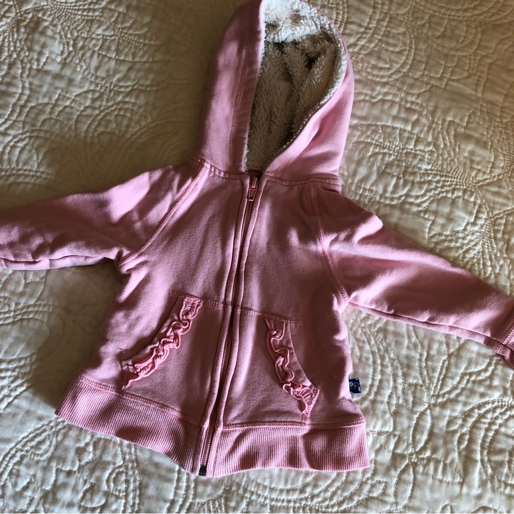 Kickee Pants Pink Ruffle Jacket